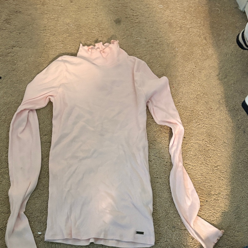 Pink Ruffled Women's Top